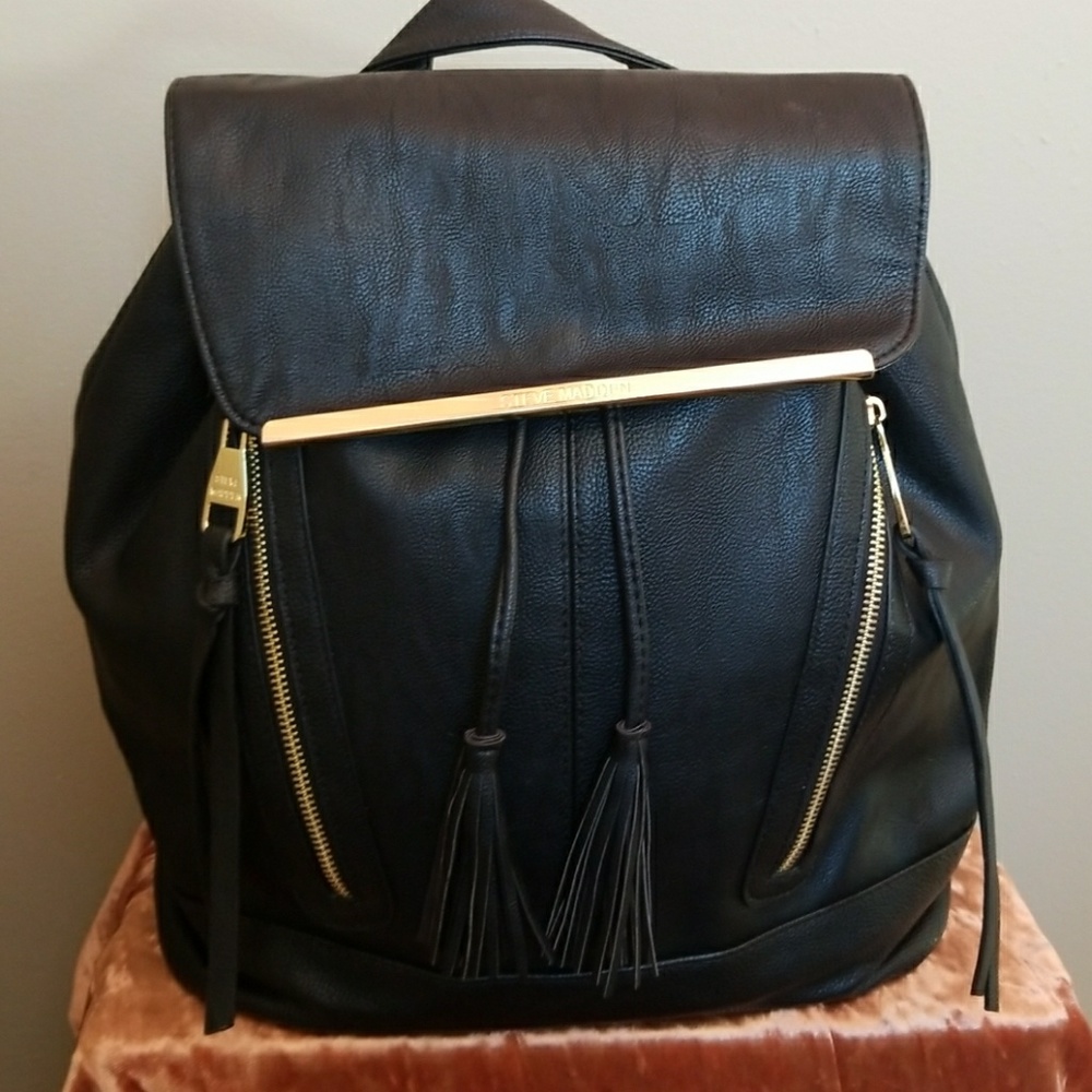 Steve Madden Faux Leather Backpack